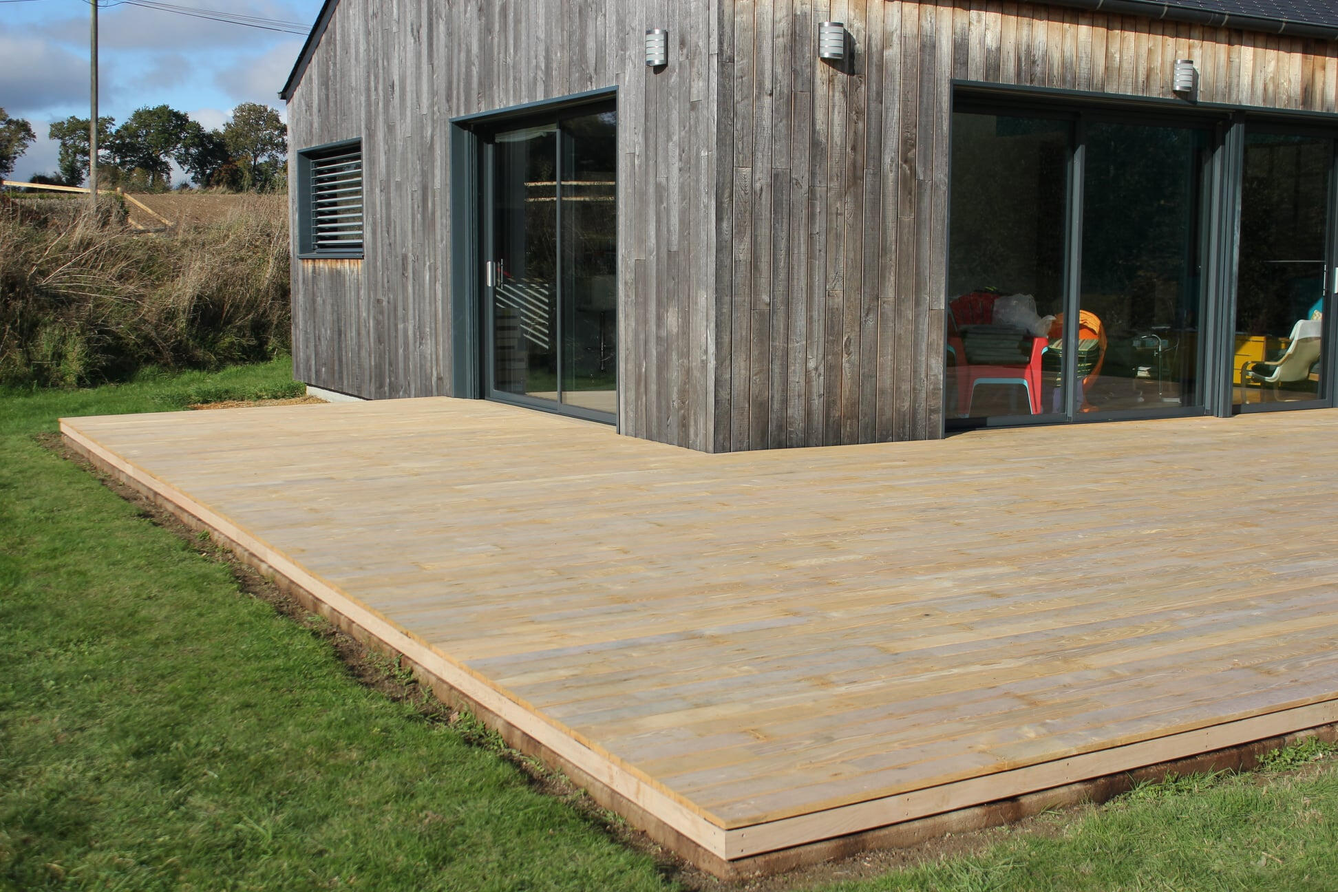 Terrasse en châtaignier