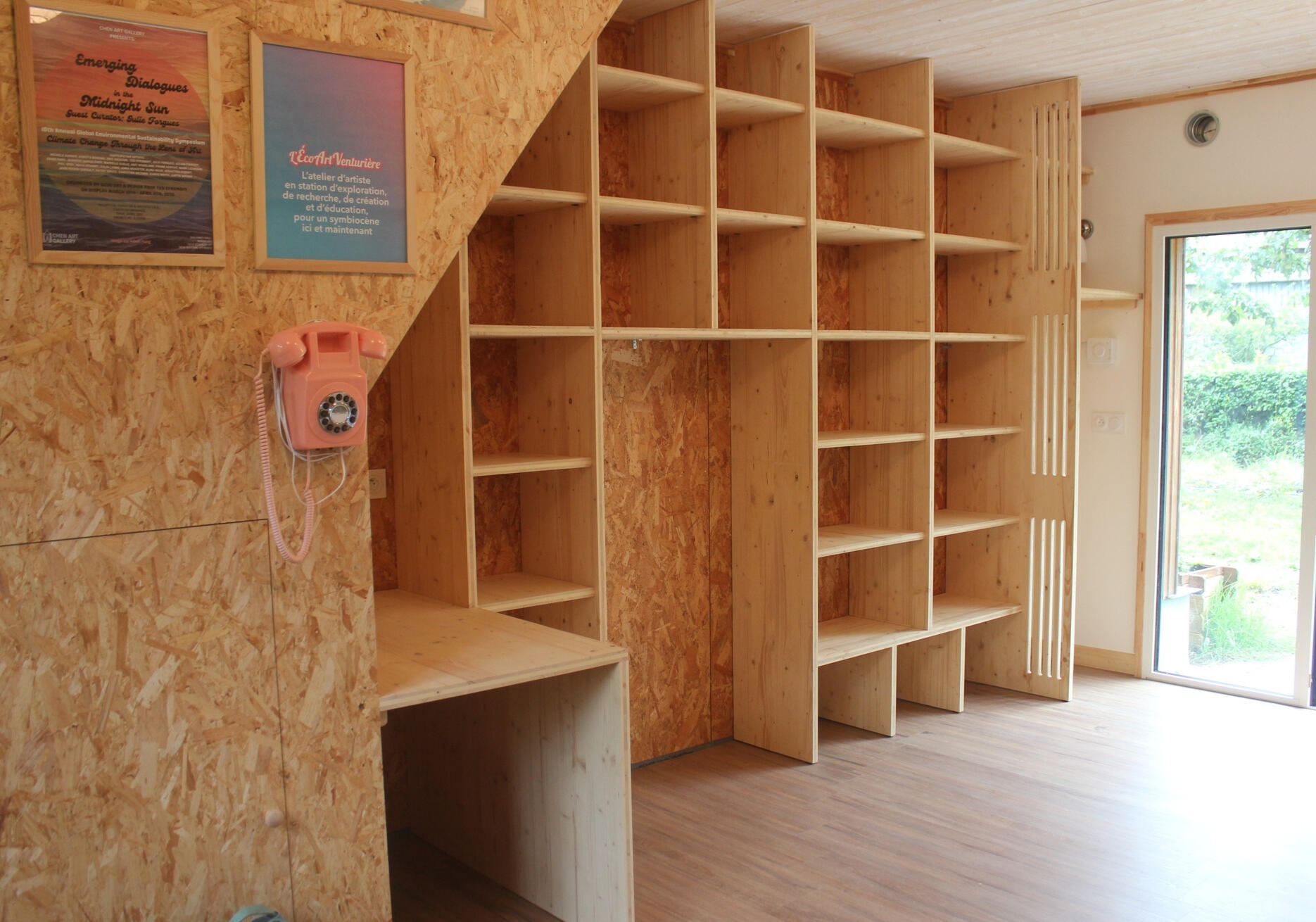 Bibliothèque sur mesure, tripli épicéa - Bazouge/Hédé